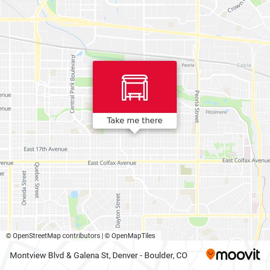 Montview Blvd & Galena St map