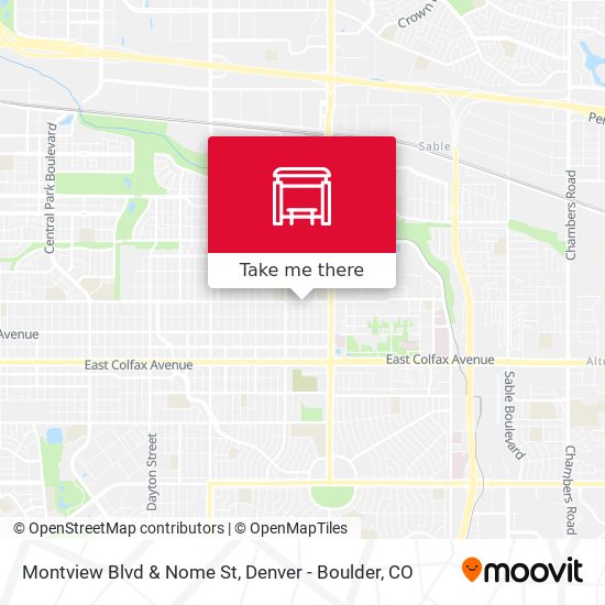 Montview Blvd & Nome St map