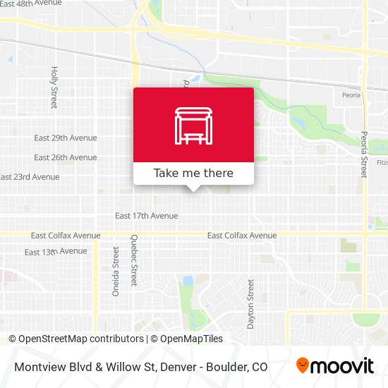 Montview Blvd & Willow St map
