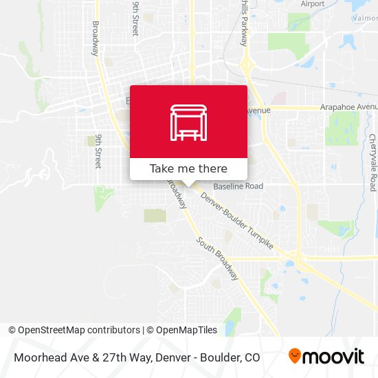 Moorhead Ave & 27th Way map