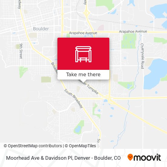 Moorhead Ave & Davidson Pl map