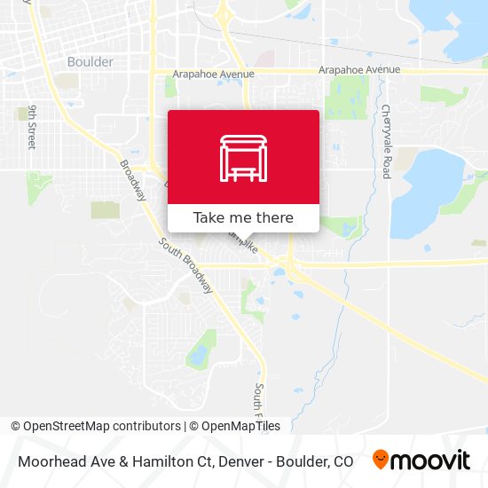 Moorhead Ave & Hamilton Ct map