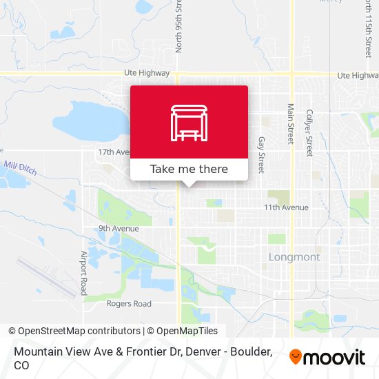 Mountain View Ave & Frontier Dr map