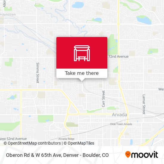 Oberon Rd & W 65th Ave map