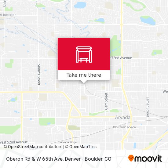 Oberon Rd & W 65th Ave map