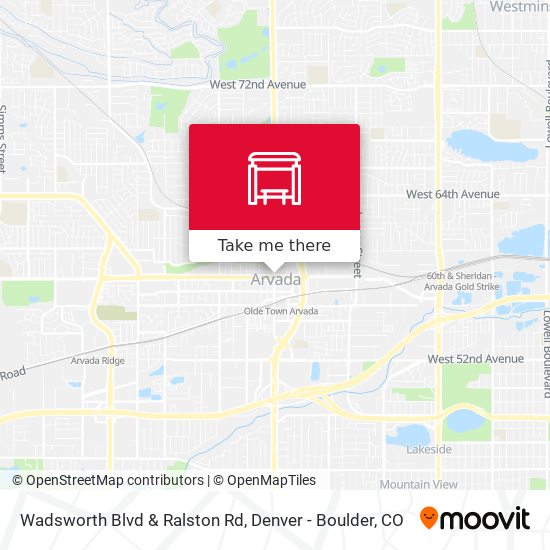 Wadsworth Blvd & Ralston Rd map