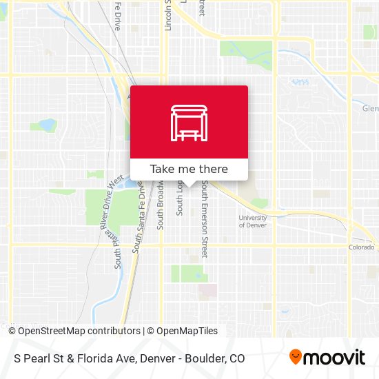 S Pearl St & Florida Ave map