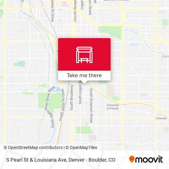 S Pearl St & Louisiana Ave map