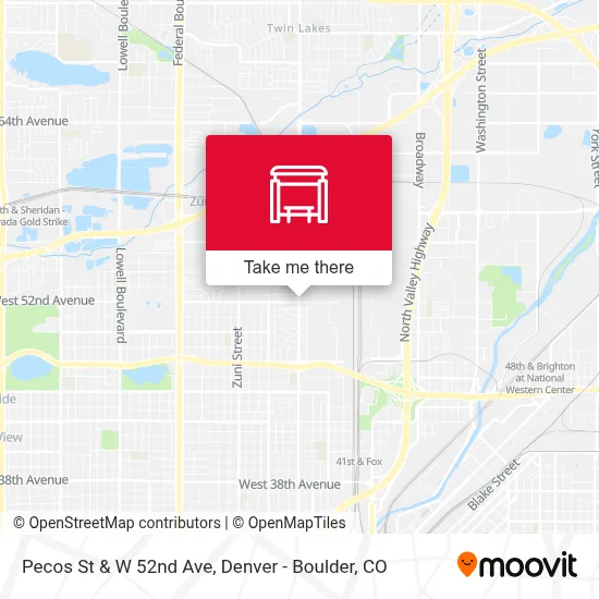 Pecos St & W 52nd Ave map