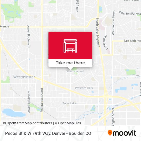 Pecos St & W 79th Way map