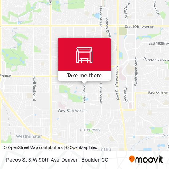 Pecos St & W 90th Ave map