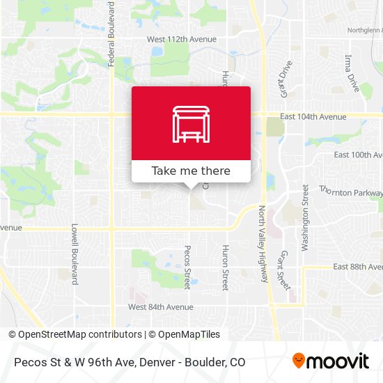 Pecos St & W 96th Ave map