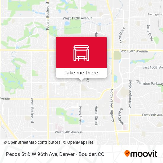 Pecos St & W 96th Ave map