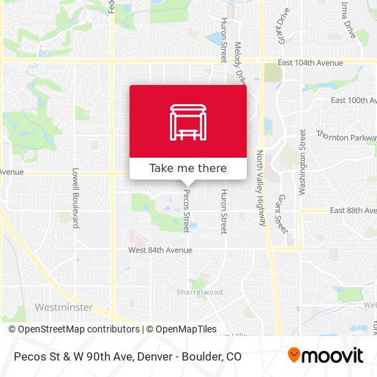 Pecos St & W 90th Ave map