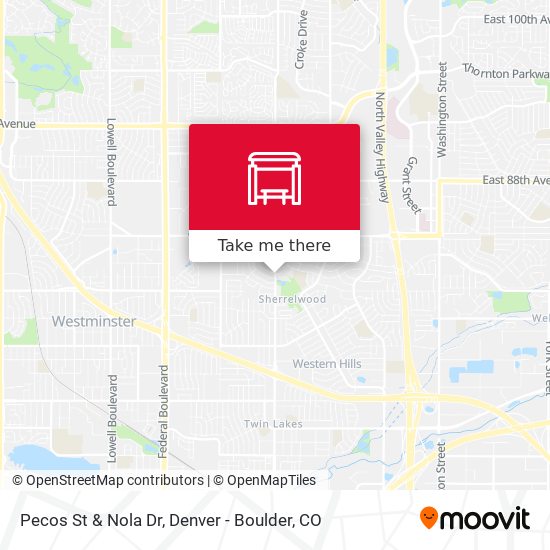 Pecos St & Nola Dr map