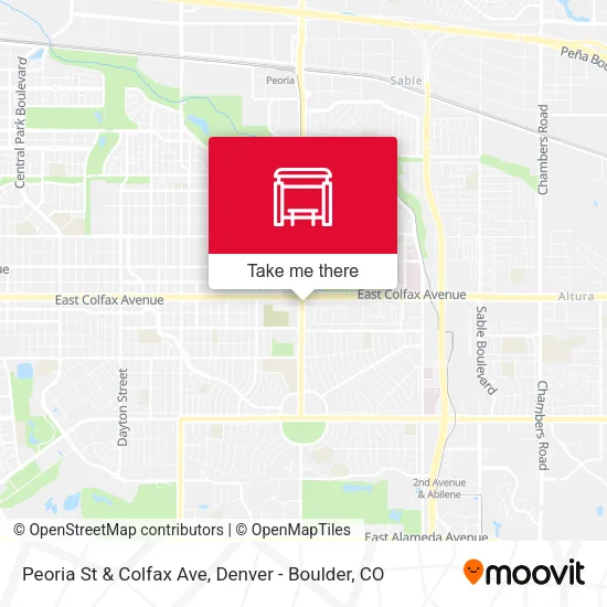 Mapa de Peoria St & Colfax Ave