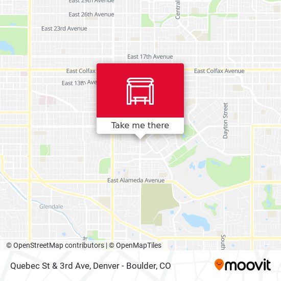 Quebec St & 3rd Ave map