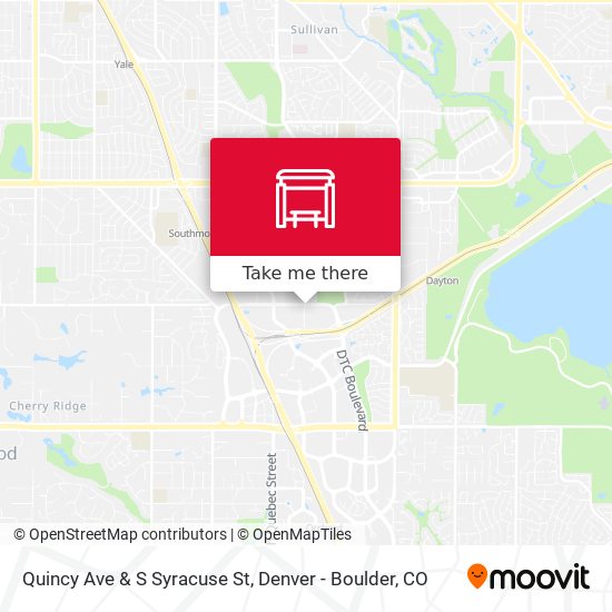 Quincy Ave & S Syracuse St map