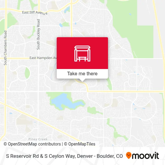 S Reservoir Rd & S Ceylon Way map
