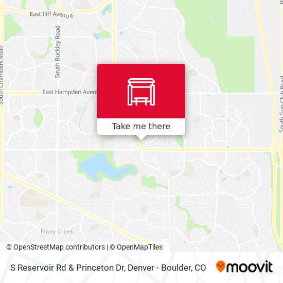 S Reservoir Rd & Princeton Dr map