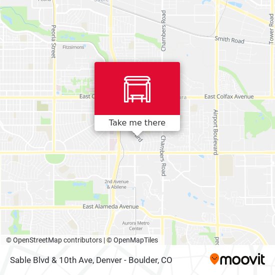 Sable Blvd & 10th Ave map