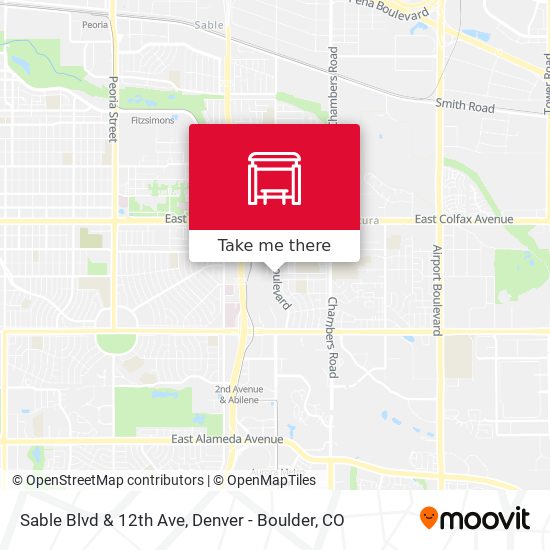 Sable Blvd & 12th Ave map