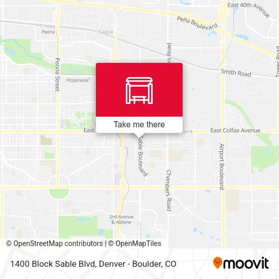 Mapa de 1400 Block Sable Blvd