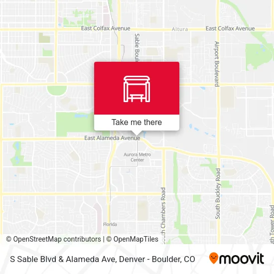 Mapa de S Sable Blvd & Alameda Ave