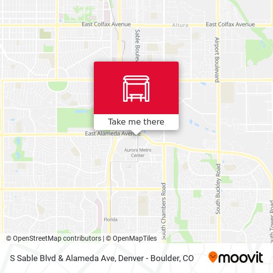 Mapa de S Sable Blvd & Alameda Ave