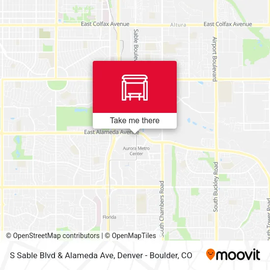 Mapa de S Sable Blvd & Alameda Ave