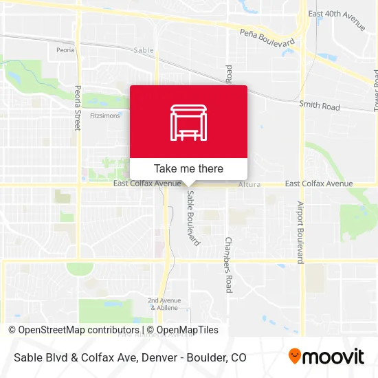 Mapa de Sable Blvd & Colfax Ave