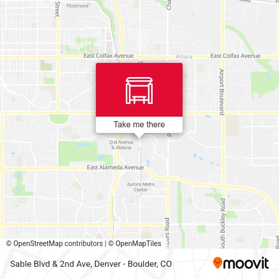 Mapa de Sable Blvd & 2nd Ave