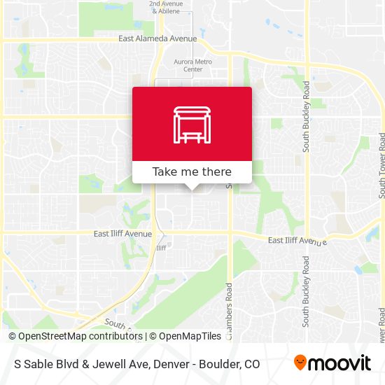 S Sable Blvd & Jewell Ave map