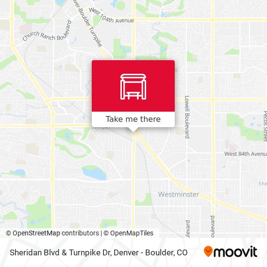 Sheridan Blvd & Turnpike Dr map