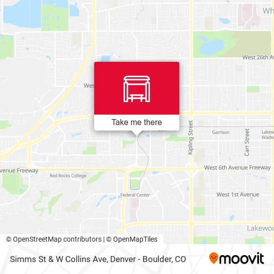 Simms St & W Collins Ave map