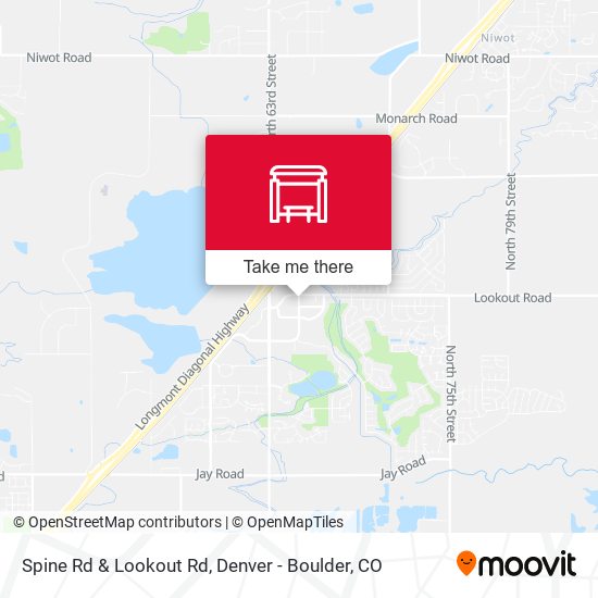 Spine Rd & Lookout Rd map