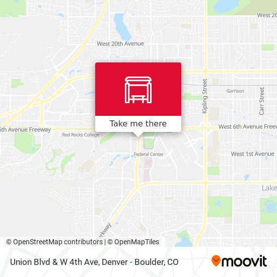 Union Blvd & W 4th Ave map