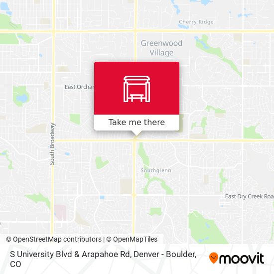 Mapa de S University Blvd & Arapahoe Rd