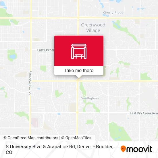 S University Blvd & Arapahoe Rd map