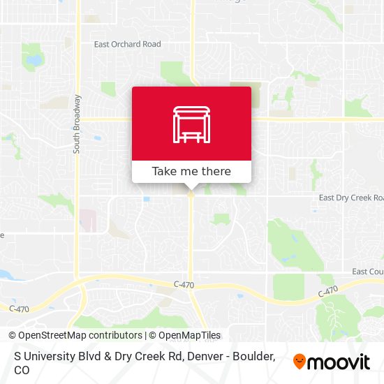 S University Blvd & Dry Creek Rd map