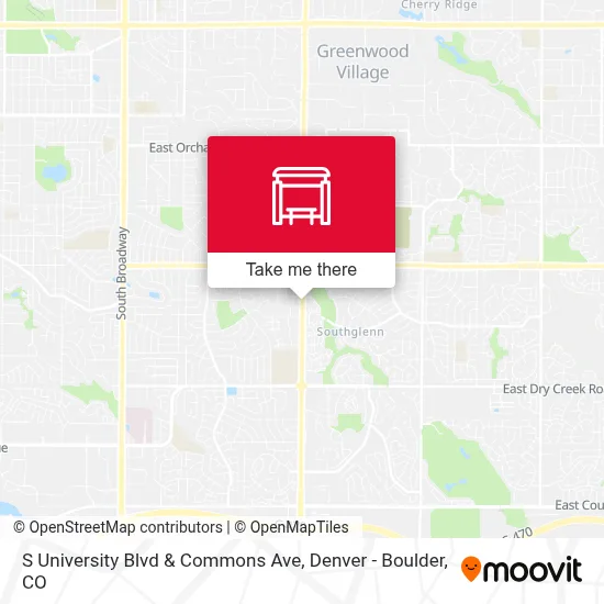 S University Blvd & Commons Ave map