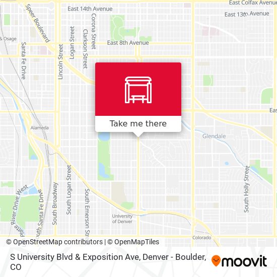 S University Blvd & Exposition Ave map