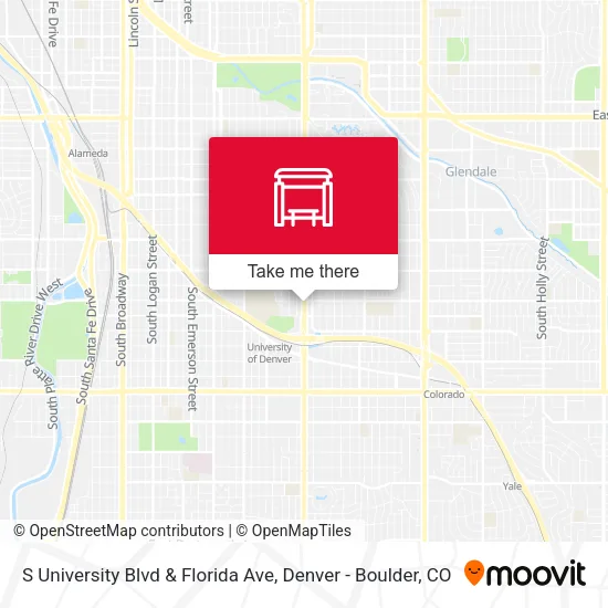 Mapa de S University Blvd & Florida Ave