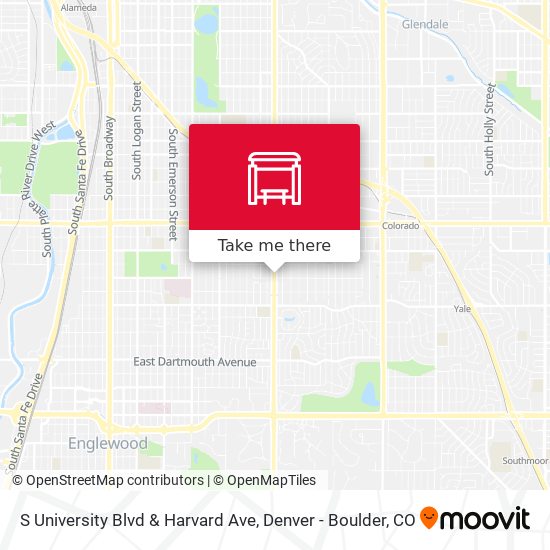 S University Blvd & Harvard Ave map