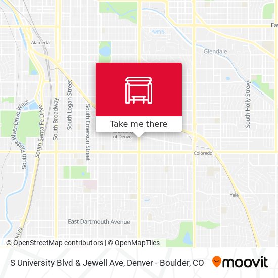 S University Blvd & Jewell Ave map