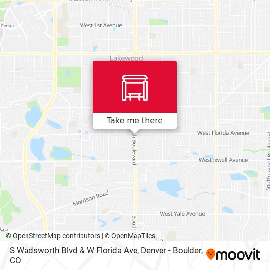 Mapa de S Wadsworth Blvd & W Florida Ave