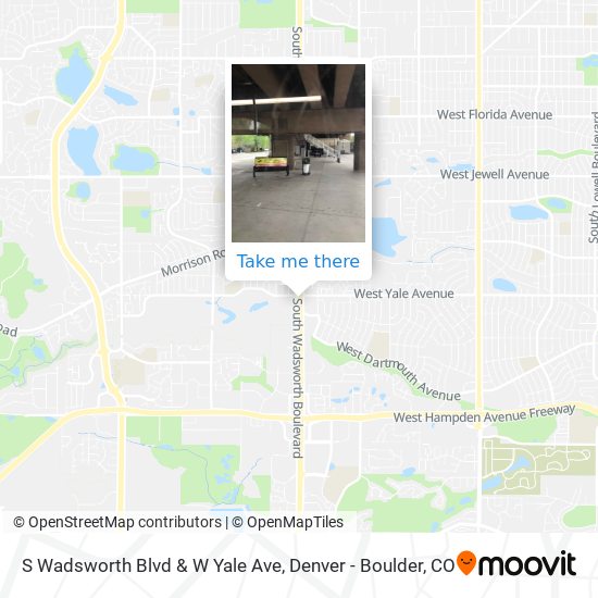 Mapa de S Wadsworth Blvd & W Yale Ave