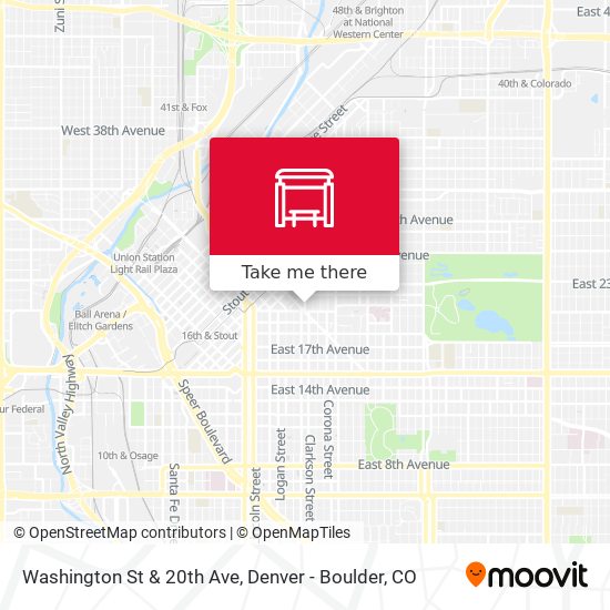 Washington St & 20th Ave map