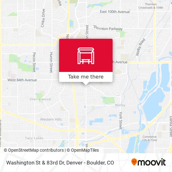 Washington St & 83rd Dr map