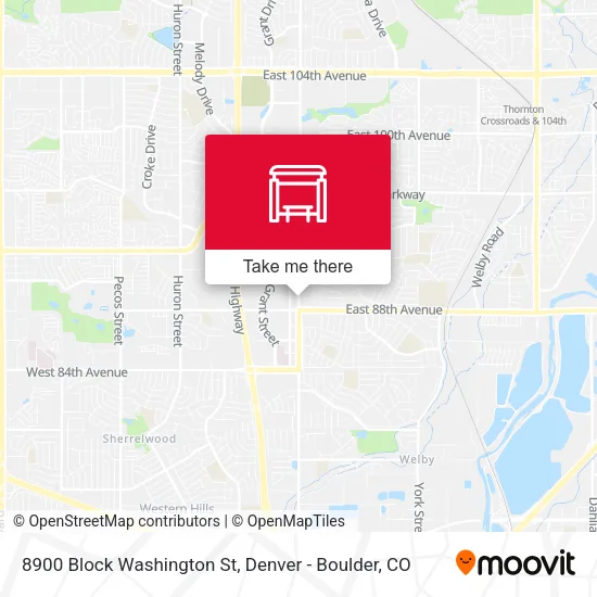 8900 Block Washington St map